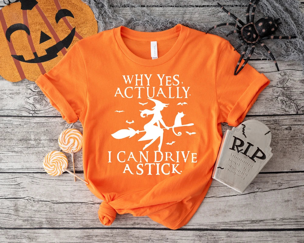 Funny Witch Halloween Party Tee