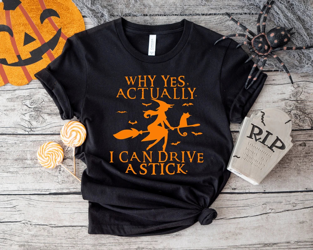Funny Witch Halloween Party Tee