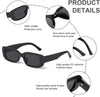 JASPIN Chunky Y2K Rectangle Sunglasses